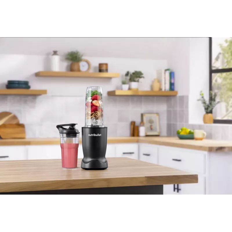 Nutribullet NBT1006MB Turbo 1000 W Mixer, Matt Schwarz