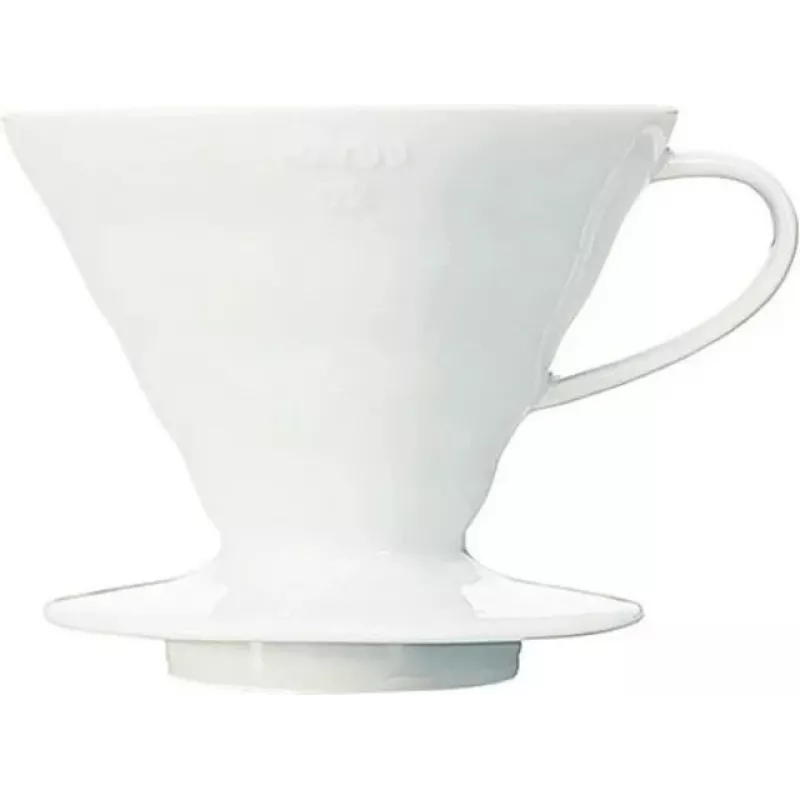 Hario V60-02 Keramik-Kaffeefilterhalter Weiß