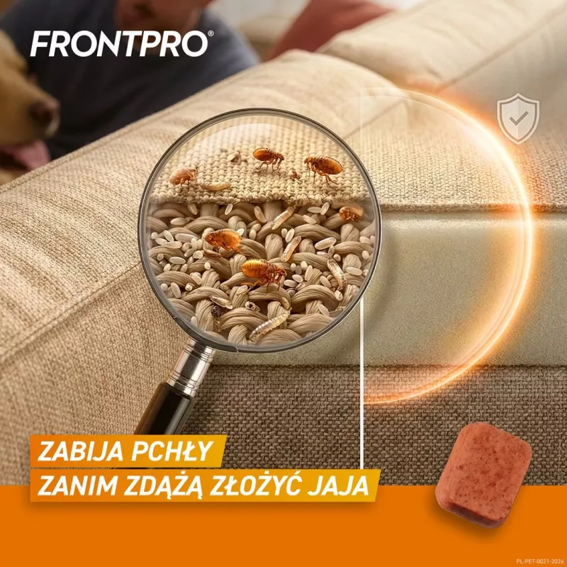 FRONTPRO Floh- und Zeckentabletten für Hunde (25-50 kg) - 3x 136 mg Afoxolaner Kautabletten