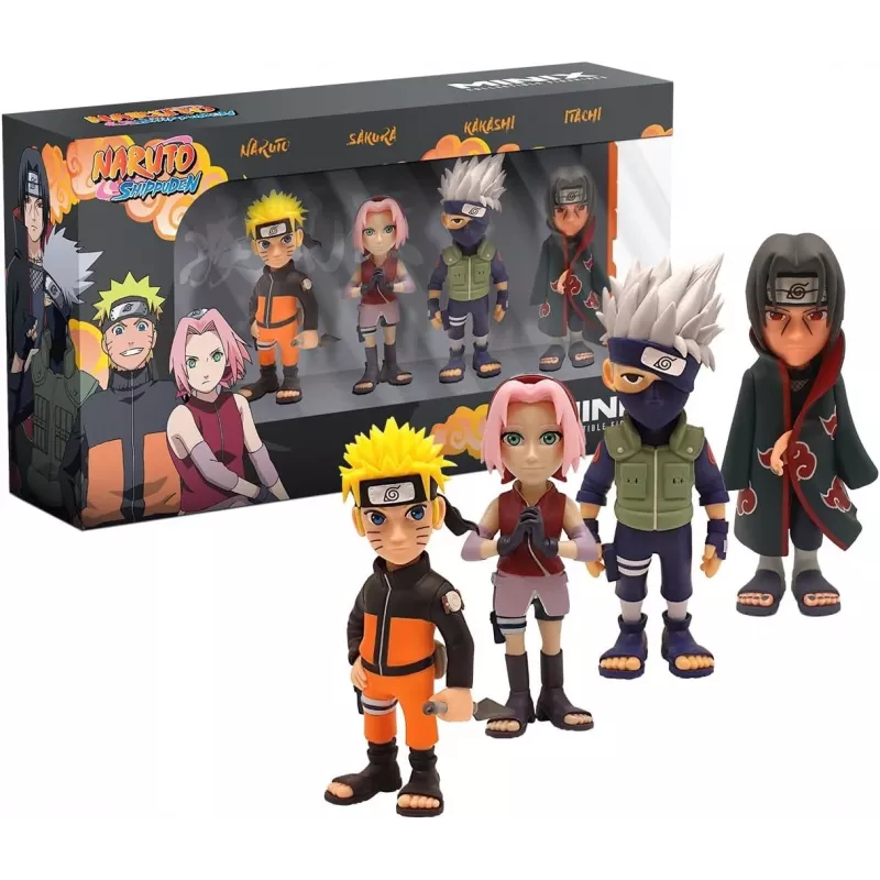 MINIX Naruto Shippuden Set mit 4 Sammelfiguren 7 cm