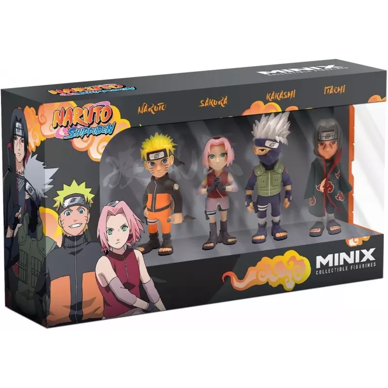 MINIX Naruto Shippuden Set mit 4 Sammelfiguren 7 cm