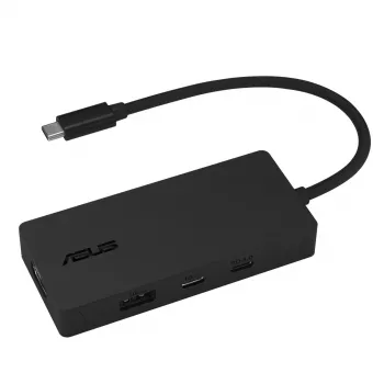ASUS DC110 4-in-1 USB-C Docking Station 4K 60Hz 10Gbps HDMI 2.0 100W Power Delivery Schwarz