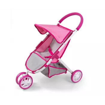 MILLY MALLY Puppenwagen Susie Prestige - Pink/Grau/Weiß