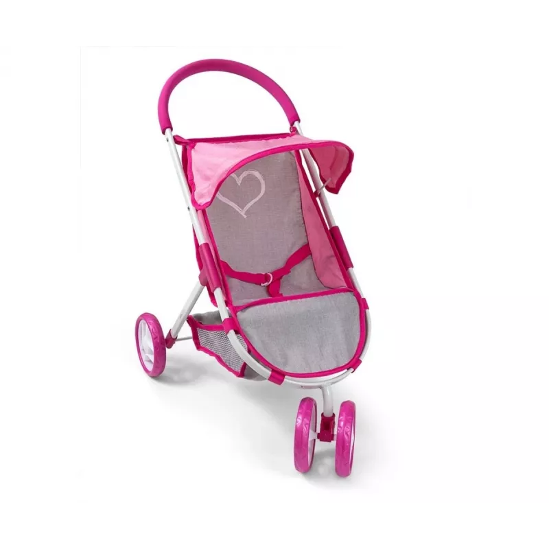 MILLY MALLY Puppenwagen Susie Prestige - Pink/Grau/Weiß