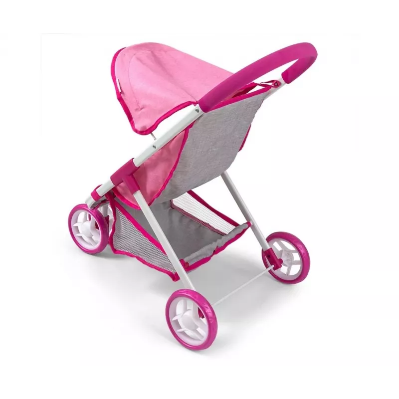 MILLY MALLY Puppenwagen Susie Prestige - Pink/Grau/Weiß