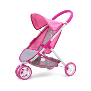 MILLY MALLY Puppenwagen Susie Prestige - Pink/Grau/Weiß