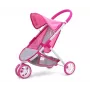 MILLY MALLY Puppenwagen Susie Prestige - Pink/Grau/Weiß