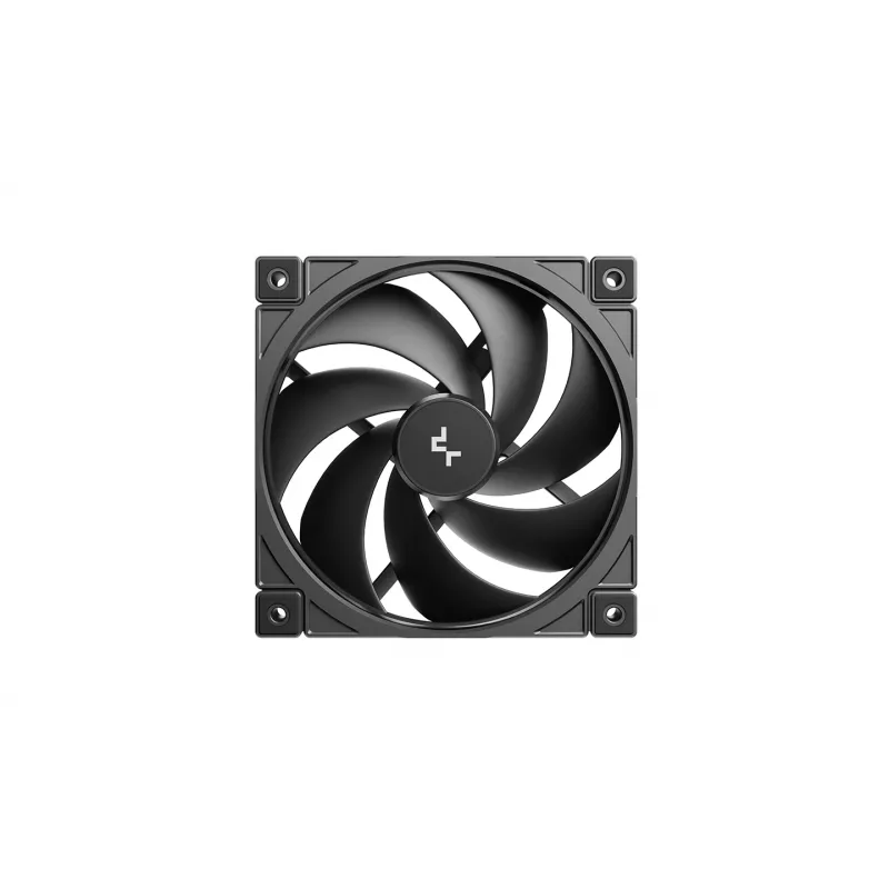Deepcool FD12 V2 120mm schwarzer Gehäuselüfter, 4-Pin PWM, Fluiddynamisches Lager