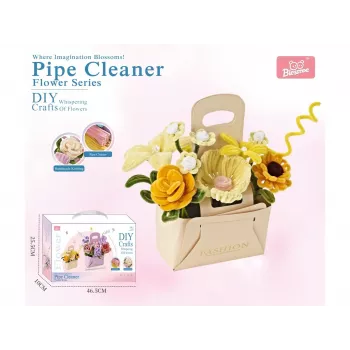 MADEJ DIY Blumenstrauß-Bastelset - Filzstoff-Set für Kinder ab 6 Jahren