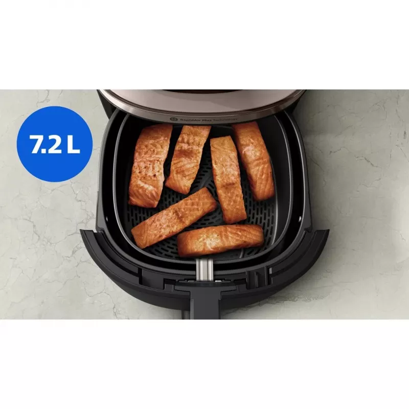Philips NA543/00 Heißluftfritteuse 7,2 L 2000 W Schwarz, Champagner
