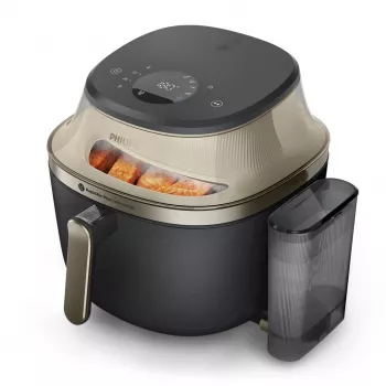 Philips NA543/00 Heißluftfritteuse 7,2 L 2000 W Schwarz, Champagner