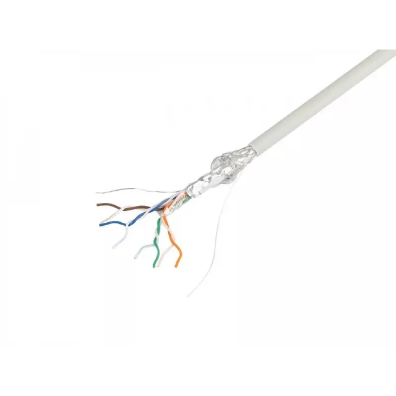LANBERG SFTP Cat.5e 305m Solid Copper LSZH Netzwerkkabel Grau