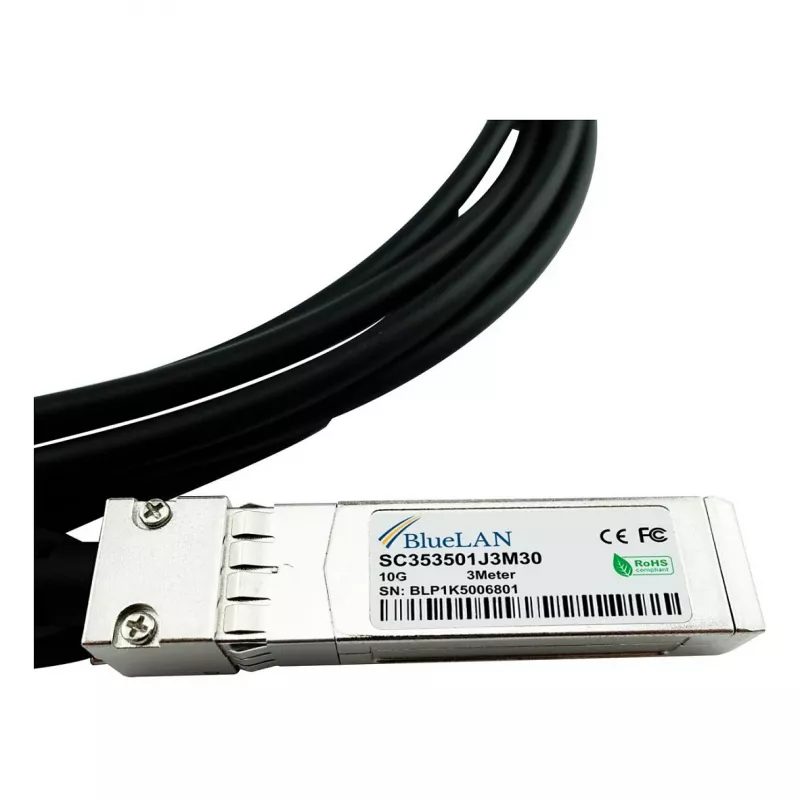 BLUEOPTICS Kompatibles Extreme Networks 10304 BlueLAN 10GBASE-CR Passives SFP+ zu SFP+ Direct Attach Kabel, 1m, AWG30