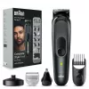 Braun MGK7491 17-in-1 Multi-Grooming Style Kit, Schwarz/Silber, kabellos, Li-Ion, 100 min Laufzeit