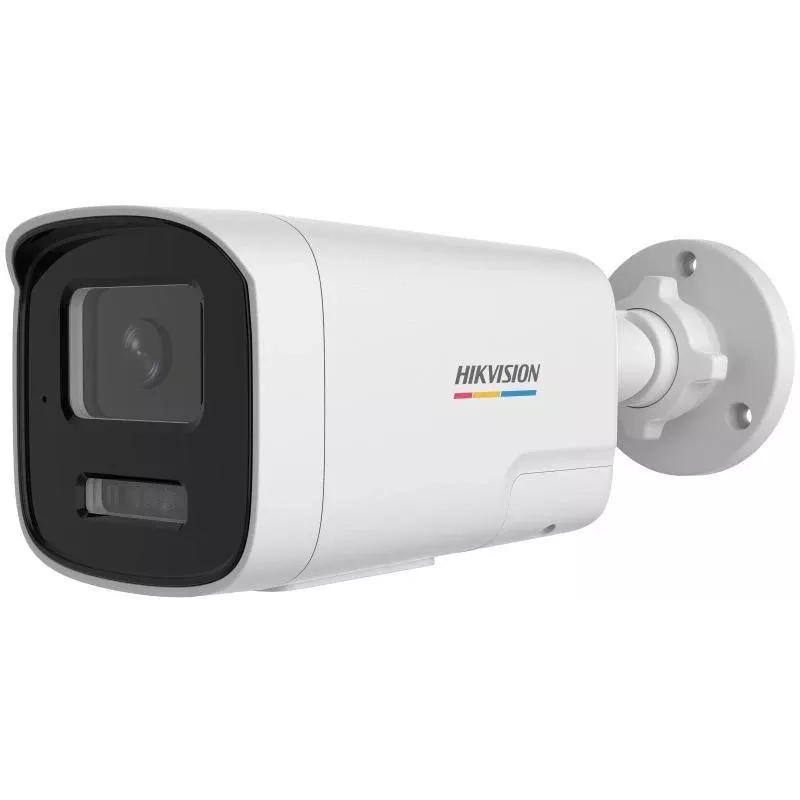 Hikvision DS-2CD1T47G3-LIUF/SL(2.8mm) 4MP ColorVu Fixed Bullet Network Camera mit Weißlicht, integriertem Mikrofon/Lautsprecher, 120dB WDR, IP67
