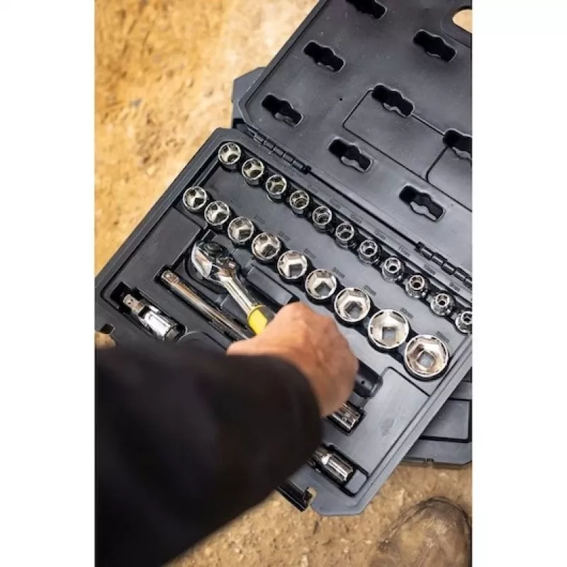 STANLEY 1/2 inch Drive 24-Piece Socket Set STMT82830-1