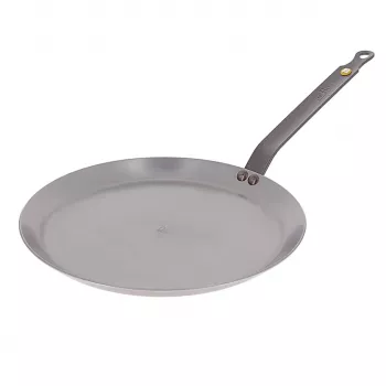 De Buyer 5615.24 Crêpe-Pfanne, Edelstahl, Silber, 24 x 20,1 x 10,9 cm