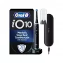 Braun Oral-B iO Series 10 Elektrische Zahnbürste Cosmic Black mit iO Sense Smart Charger und Power2Go Reiseetui
