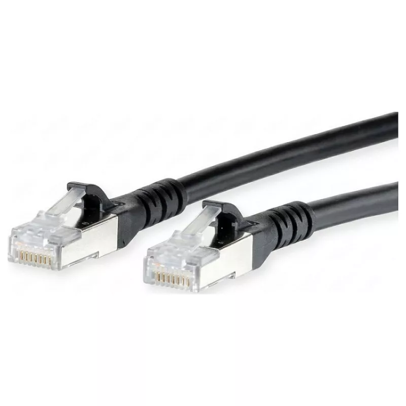 METZ CONNECT Patchkabel Cat.6A S/FTP AWG26 LSZH Schwarz 60m