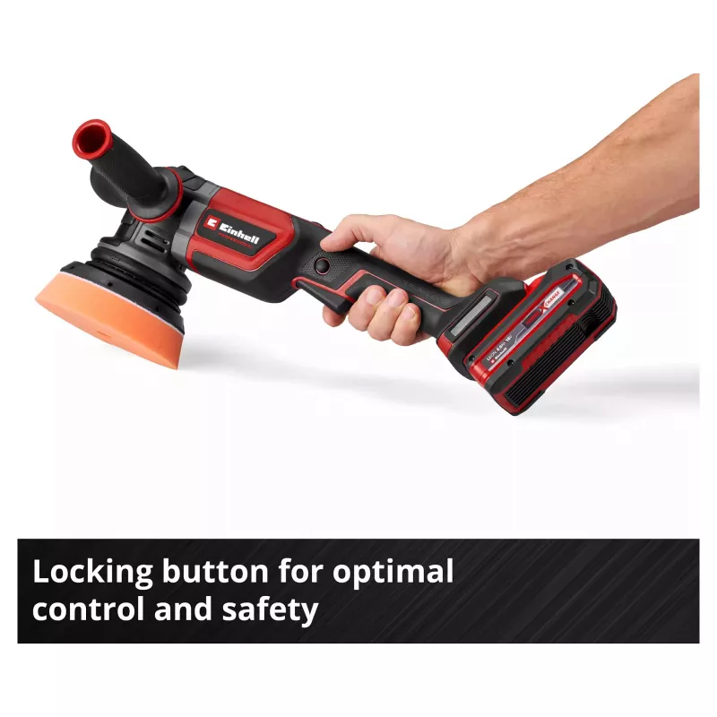 EINHELL Professional Akku-Exzenterschleifer CP-EP 18/125 Li BL-Solo, 18V, 125mm, Rot/Schwarz, Bare Tool