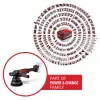 EINHELL Professional Akku-Exzenterschleifer CP-EP 18/125 Li BL-Solo, 18V, 125mm, Rot/Schwarz, Bare Tool