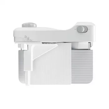 SMAPP 393.5 Elektrische Aufschnittmaschine, klappbar, 150 W, Edelstahlklinge, Weiß