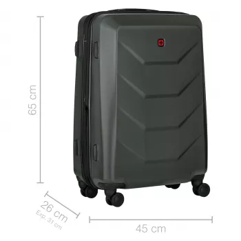 WENGER Prymo Medium Hardside Case (Anthrazit, 59 Liter)