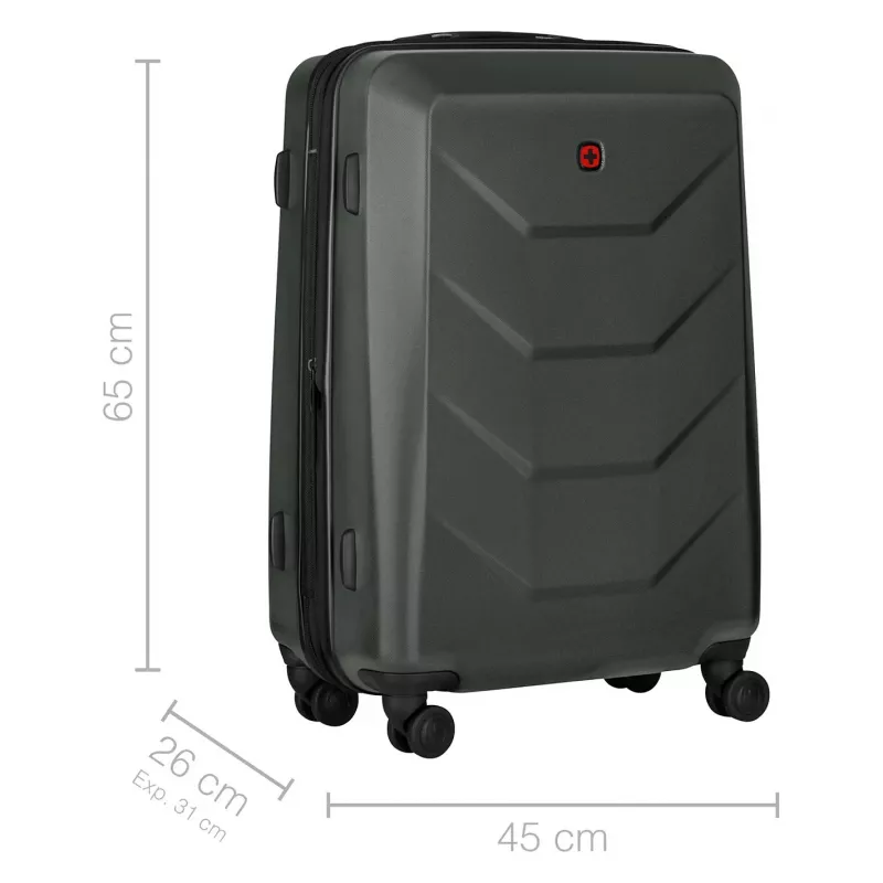 WENGER Prymo Medium Hardside Case (Anthrazit, 59 Liter)