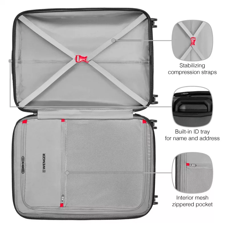 WENGER Prymo Medium Hardside Case (Anthrazit, 59 Liter)
