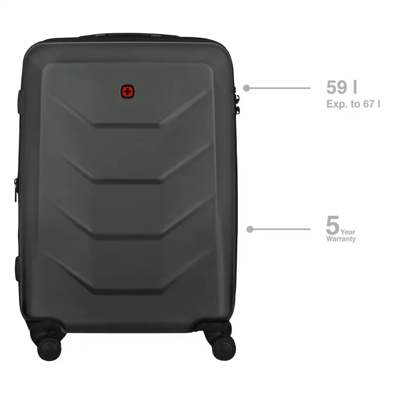 WENGER Prymo Medium Hardside Case (Anthrazit, 59 Liter)