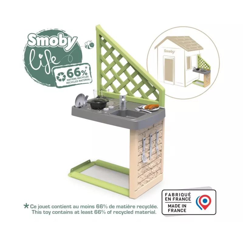 Smoby Life Summer Kitchen Grill mit Zubehör