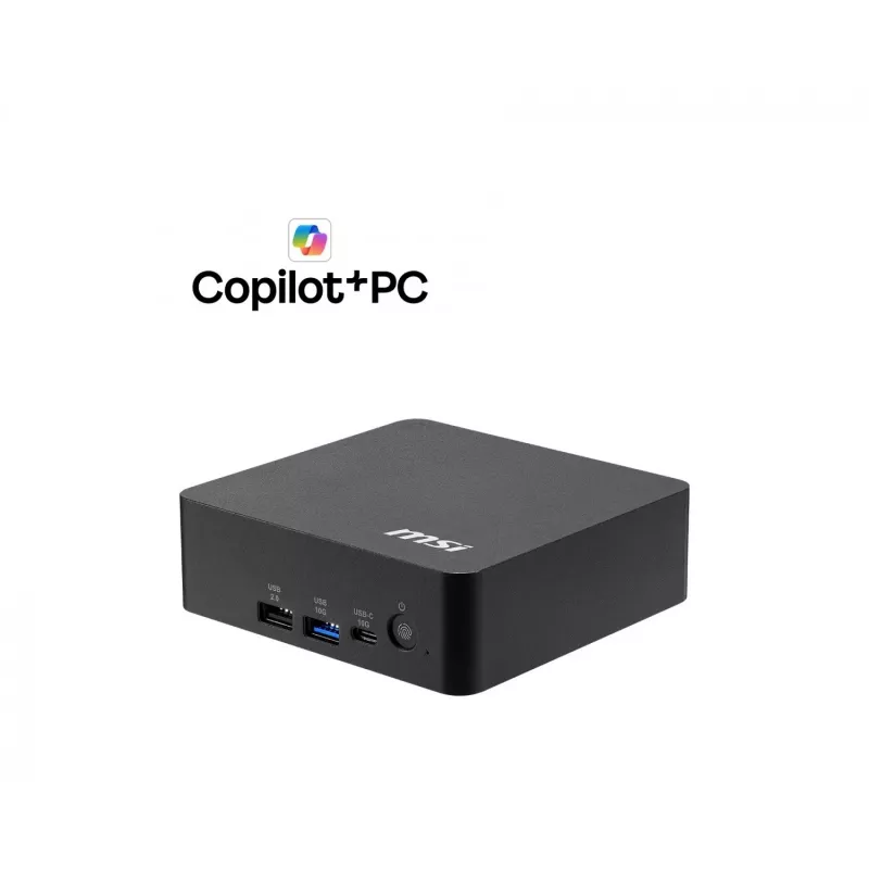 MSI Cubi NUC AI+ 3MG-004BEU Mini PC, Intel Core Ultra 7 355, No OS, Schwarz