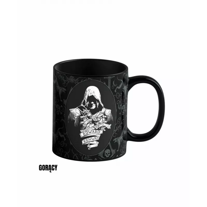 Heat Reveal Mug Good Loot Assassin's Creed Black Flag Resynced - Edward Kenway 480 ml Schwarz