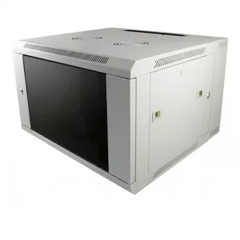 ALLNET 19 Zoll Wandgehäuse 15U 1-teilig Tiefe 450mm Lichtgrau Flat Pack SMA Serie