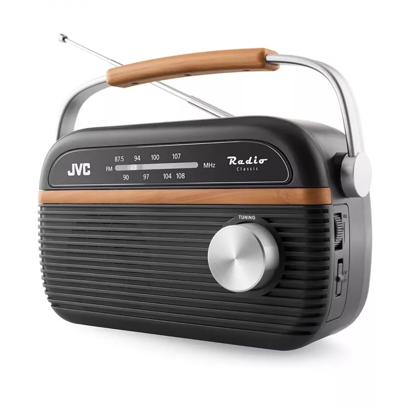 JVC RA-E215G Tragbares Radio FM/AM Analog Grau