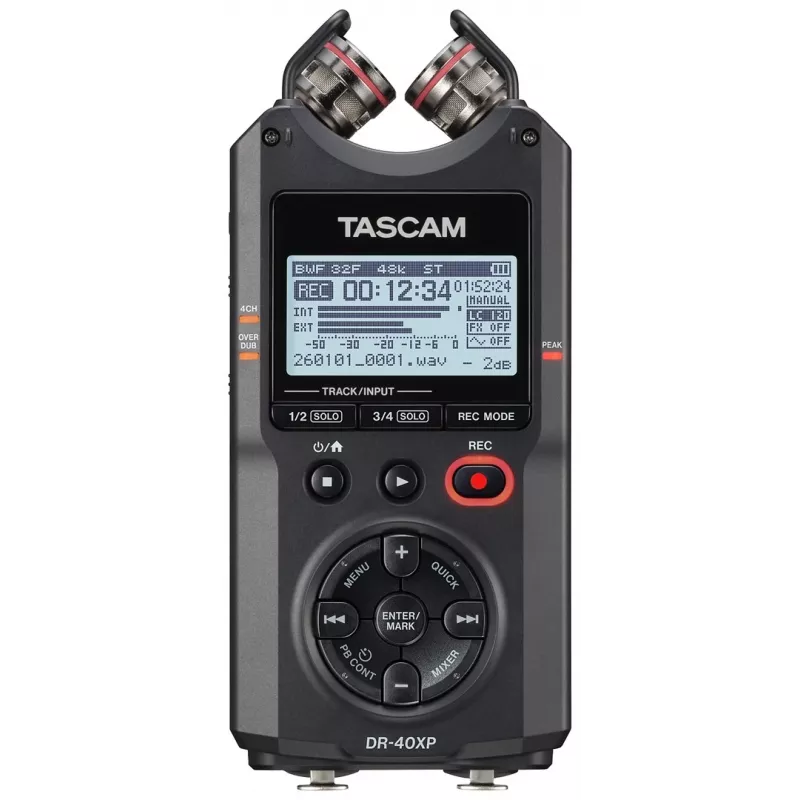 Tascam DR-40XP Tragbarer Digitalrekorder mit USB-Audiointerface