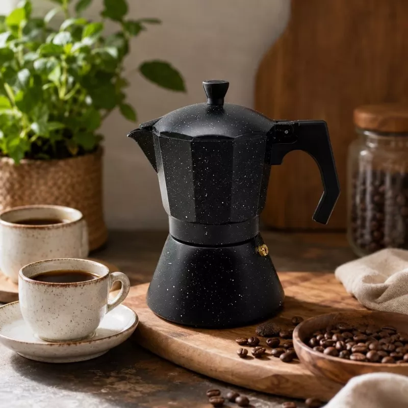 Maestro Granite MR-1667-9 Herd-Espressokocher 450ml 9 Tassen