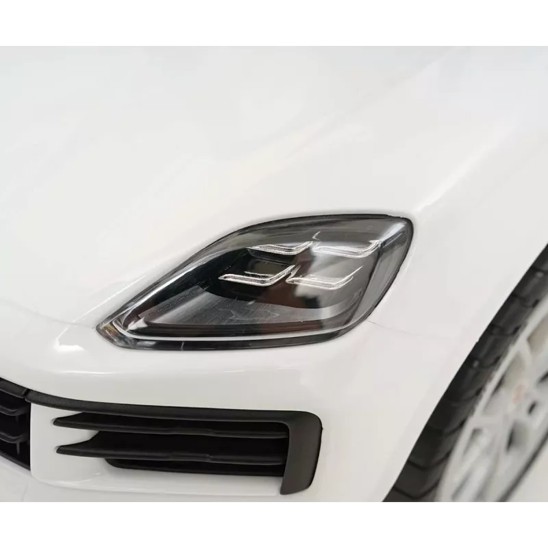 MILLY MALLY Kinderfahrzeug Porsche Cayenne S Weiß - Elektro-Kinderauto mit 12V Akku, Fernbedienung, LED-Leuchten