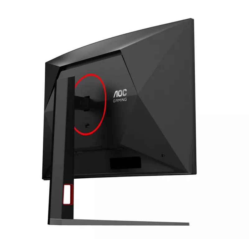 AOC C32G4Z 31.5 inch Curved Gaming Monitor, Full HD, 240Hz, 1ms, VA, FreeSync Premium, Schwarz/Rot