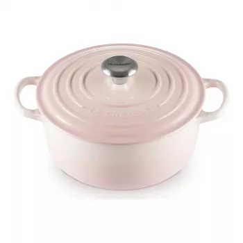 Le Creuset Signature Gusseisen Runder Schmortopf 20 cm Shell Pink