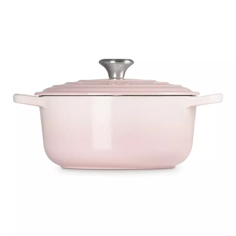 Le Creuset Signature Gusseisen Runder Schmortopf 20 cm Shell Pink