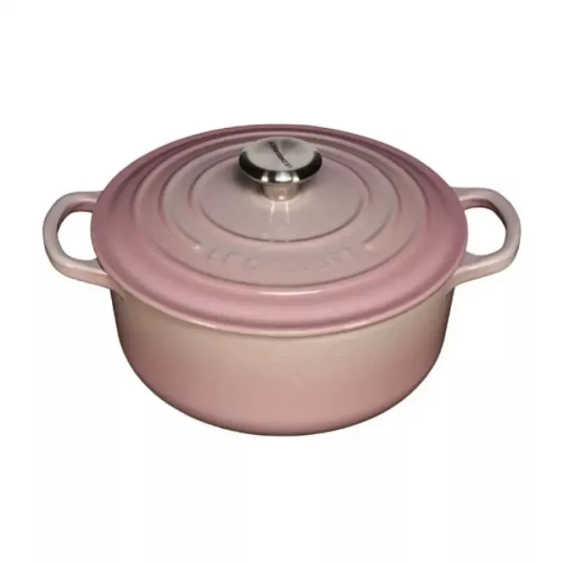 Le Creuset Signature Gusseisen Runder Schmortopf 20 cm Shell Pink
