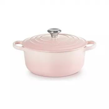 Le Creuset Signature Gusseisen Runder Schmortopf 20 cm Shell Pink
