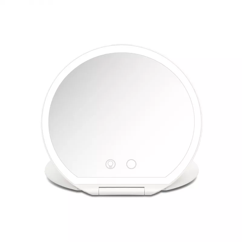 Girmi BE03 Schminktischspiegel mit LED-Beleuchtung, 1x/5x Vergrößerung, Chrom-Finish