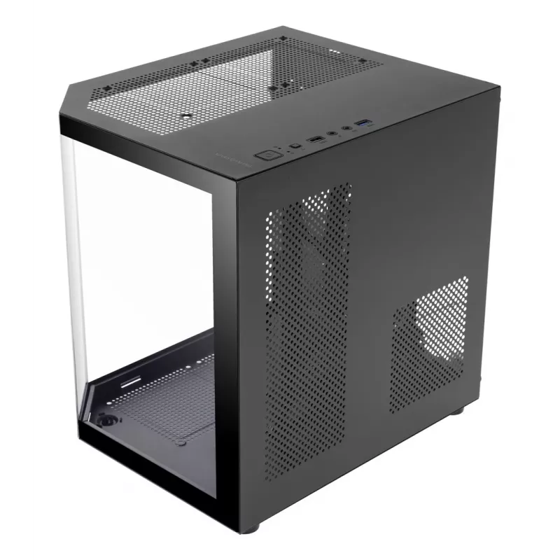 TACENS Mars Gaming MC-3TLITE Mini Tower Schwarz Tempered Glass FRGB Gehäuse