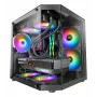 TACENS Mars Gaming MC-3TLITE Mini Tower Schwarz Tempered Glass FRGB Gehäuse