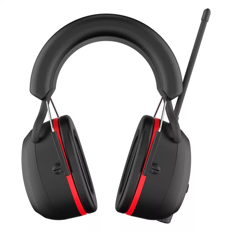 PerfectPro H-40 Gehörschutz-Kopfhörer für Baustellen mit DAB+/FM-Radio, Bluetooth 5.2, SNR 30 dB, IPX4, USB-C, Schwarz
