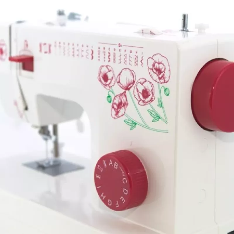 ŁUCZNIK Polonia 2018 Mechanische Nähmaschine - 22 Stichmuster, LED-Licht, Freiarmsystem