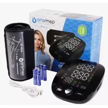ORO-N12 SMART Oberarm-Blutdruckmessgerät mit USB, Sprachfunktion und hintergrundbeleuchtetem LCD