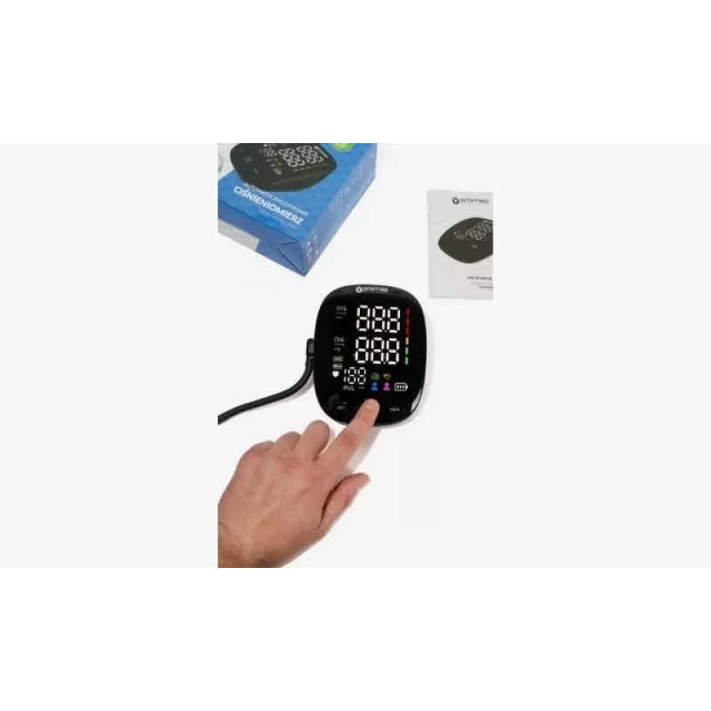ORO-N12 SMART Oberarm-Blutdruckmessgerät mit USB, Sprachfunktion und hintergrundbeleuchtetem LCD